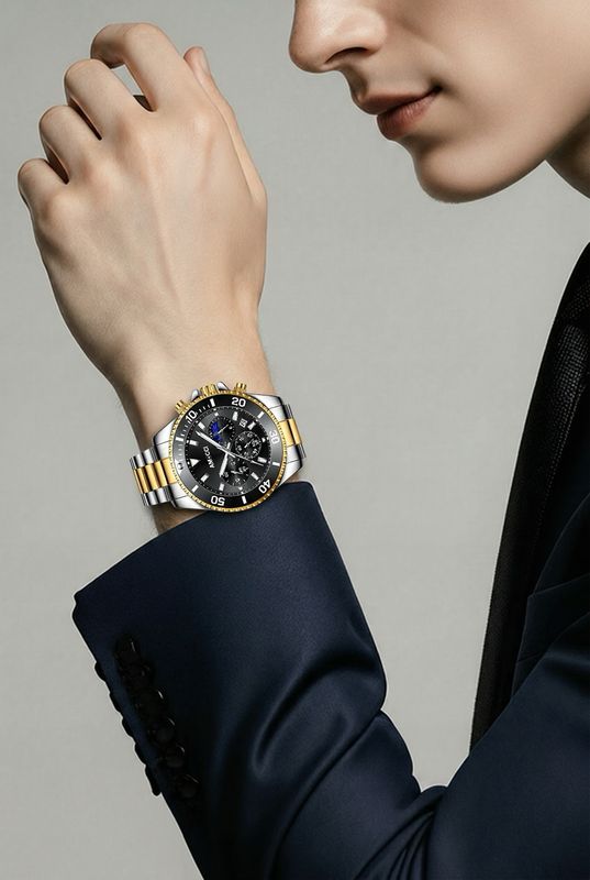 AMUCCI AMU380 Chrono – Gold/Silber-