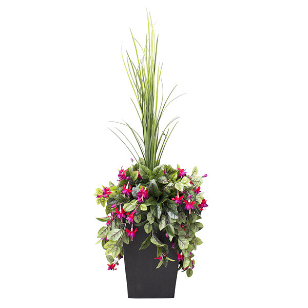 40 40" Outdoor arrangement of pink bleeding hearts