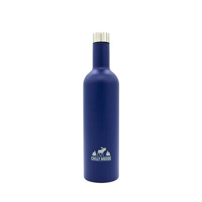 Chilly Moose - 25 OZ WELLINGTON WINE BOTTLE - NAVY