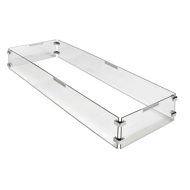 Rectangle Wind Guard Glass 42.5 x 14.56 x 6