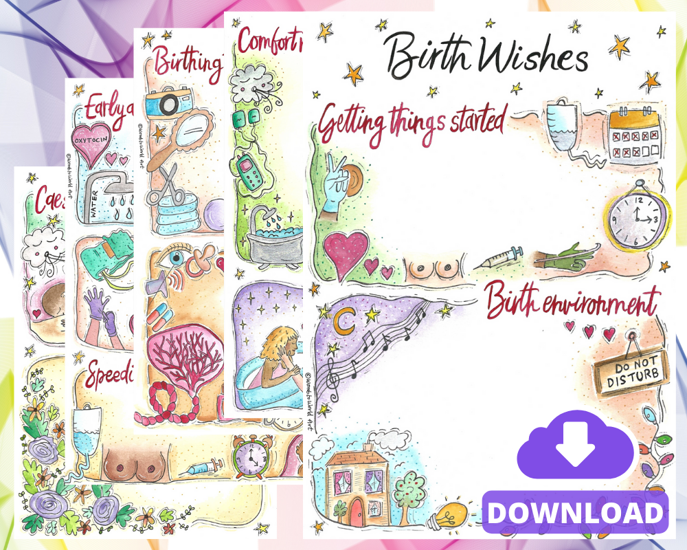 Holistic visual birth plan template download