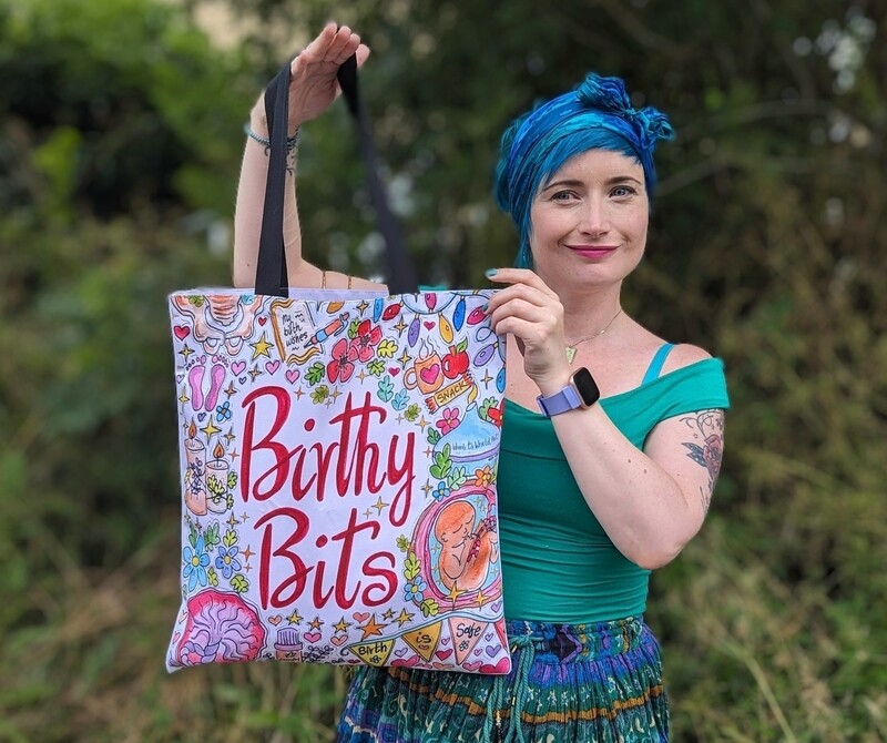 Doula Birthy Bits Midwife Tote Bag