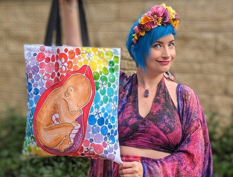 Rainbow Womb Baby Large Pregnancy Bag