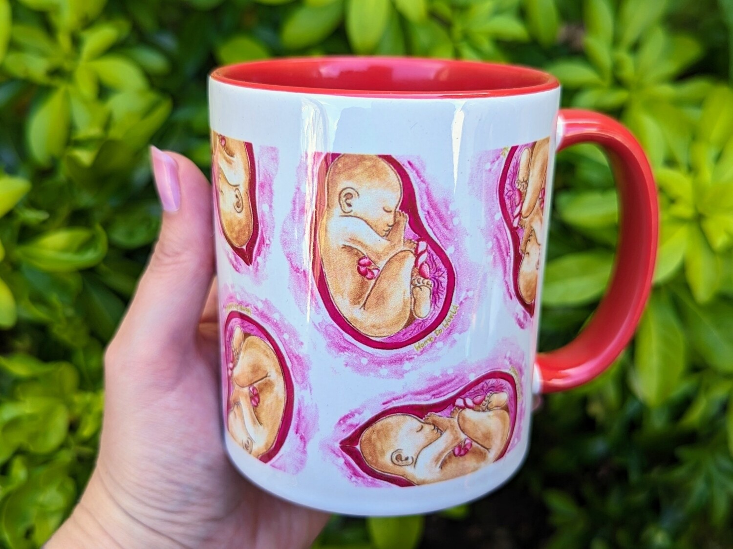 Womb Baby Art Pregnancy Mug