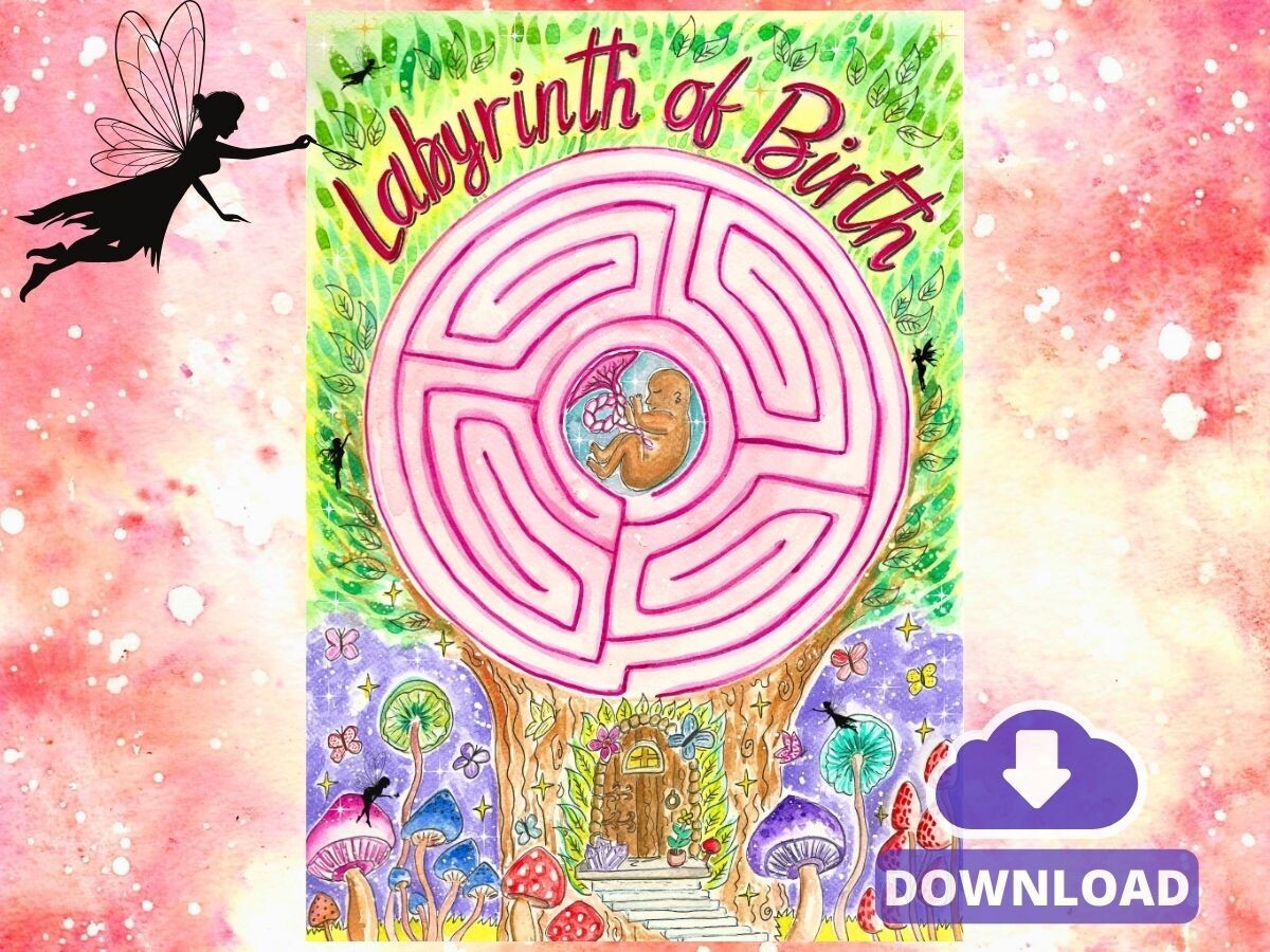 Labyrinth of Birth A3 Meditation Tool