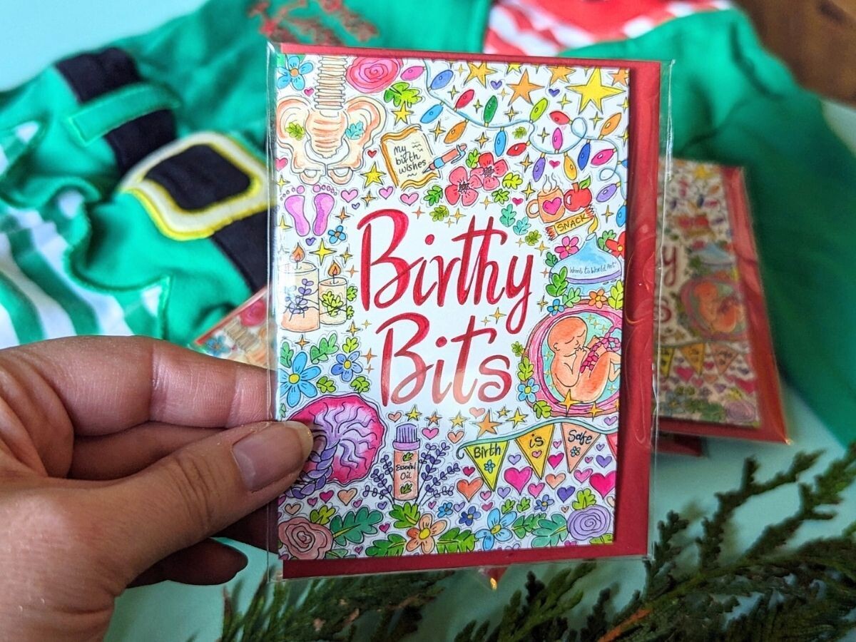 A7 Birthy Bits Doula Cards, 5 Pack