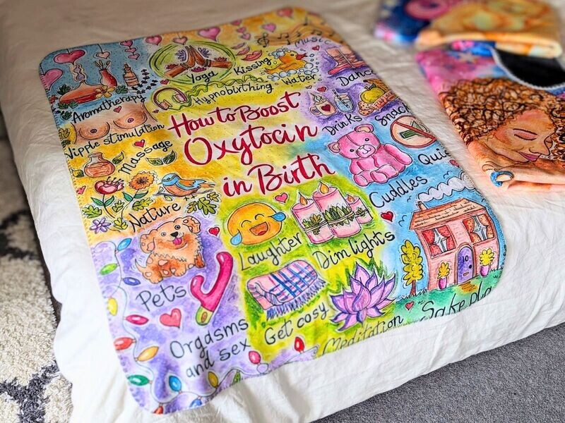 Oxytocin Birth Plush Doula Blanket
