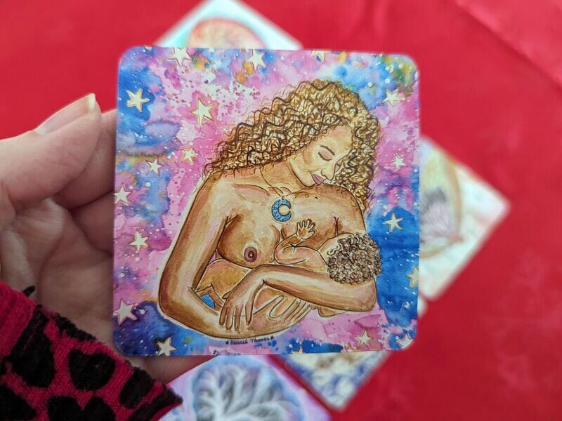 Breastfeeding Art Fridge Magnet