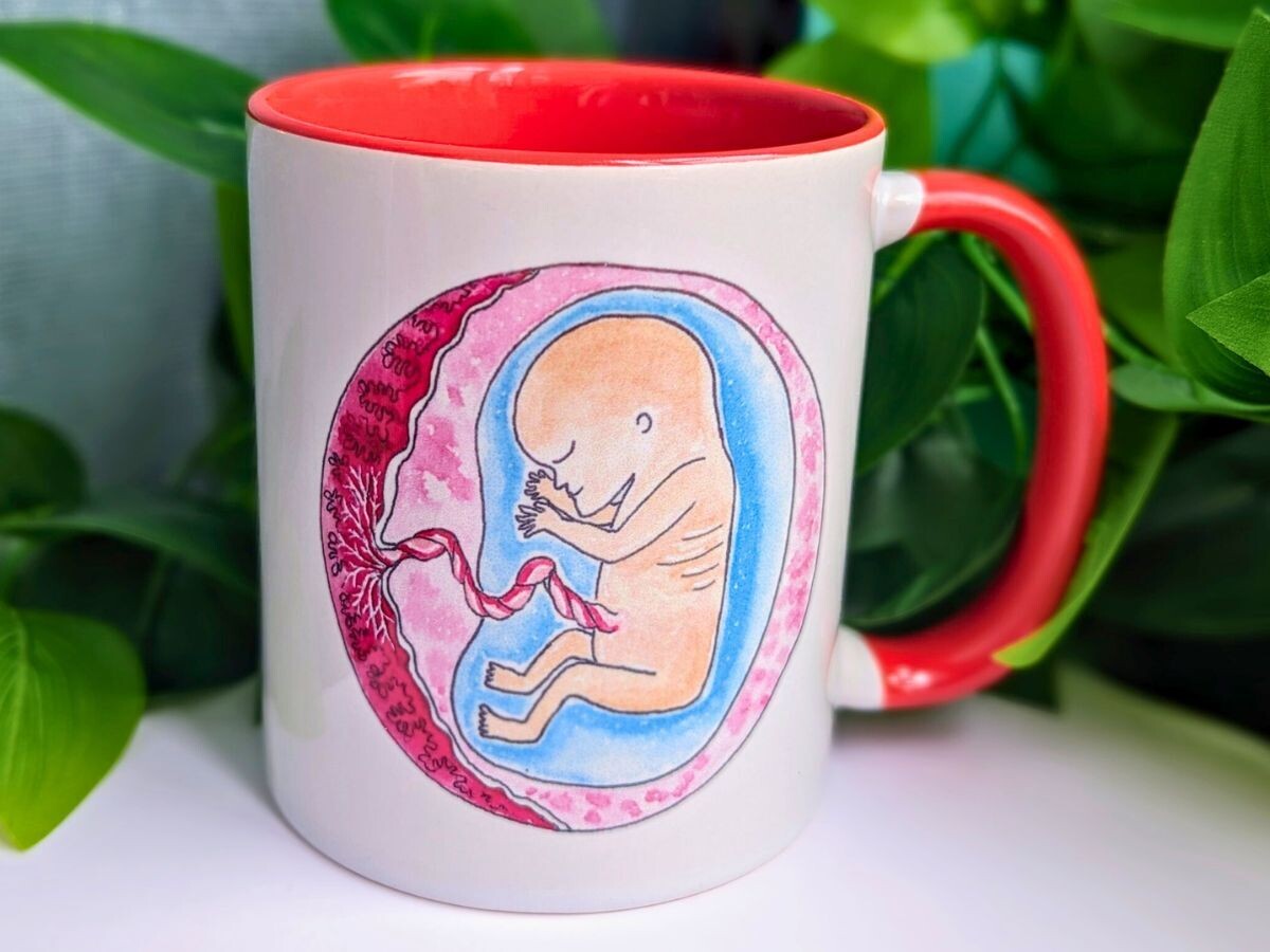 12 Week Fetus Art Mug