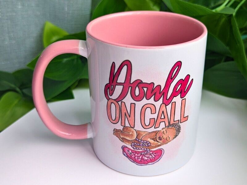 Doula on Call Mug Pink