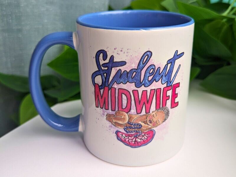 Student Midwife Mug Blue