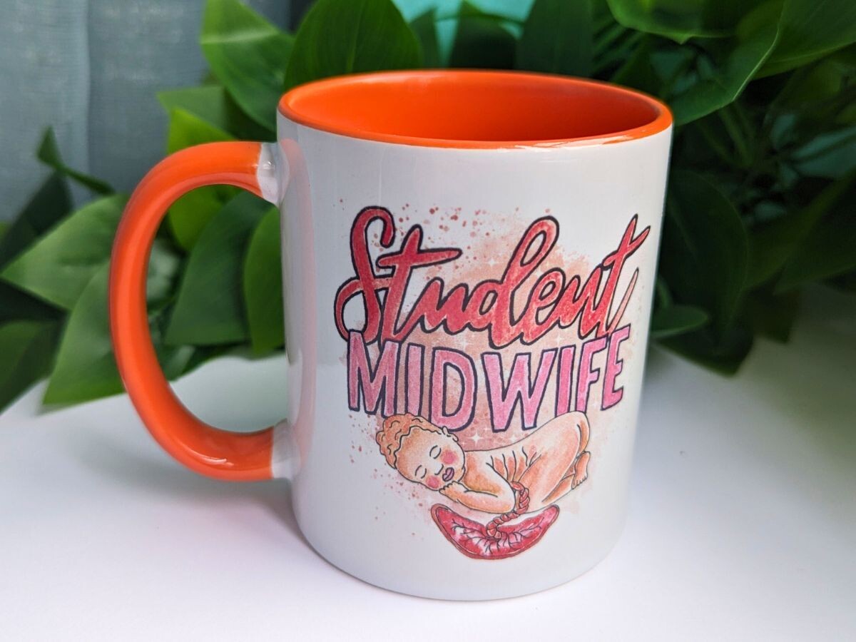 Student Midwife Mug Orange