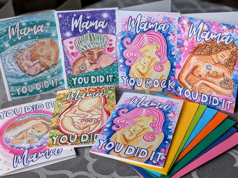 Pack of New Mama Doula Client Cards
