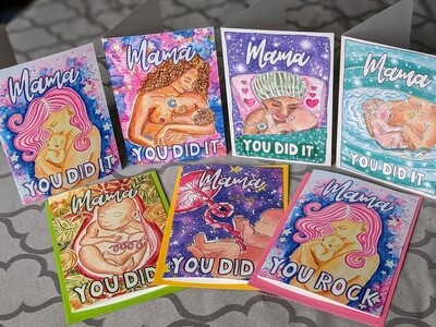 A6 New Mama Doula Client Cards, 7 Pack