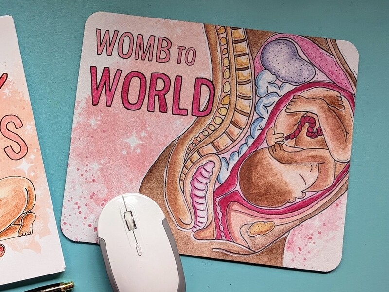 Womb to World Midwife Mouse Mat