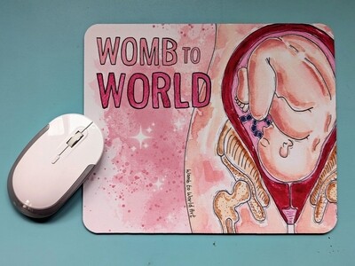 Womb to World Pregnancy Mouse Mat