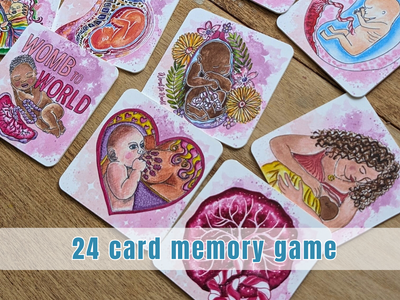 Pregnancy Memory Match Card Game