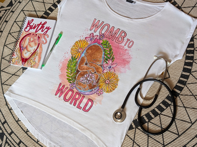 Womb to World Midwife T-shirt