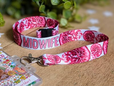 Midwife Lanyard ID Card Holder