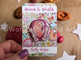 Baby in the Pelvis Wooden Pin Badge