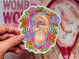 Baby in the Womb 10cm Laptop Sticker