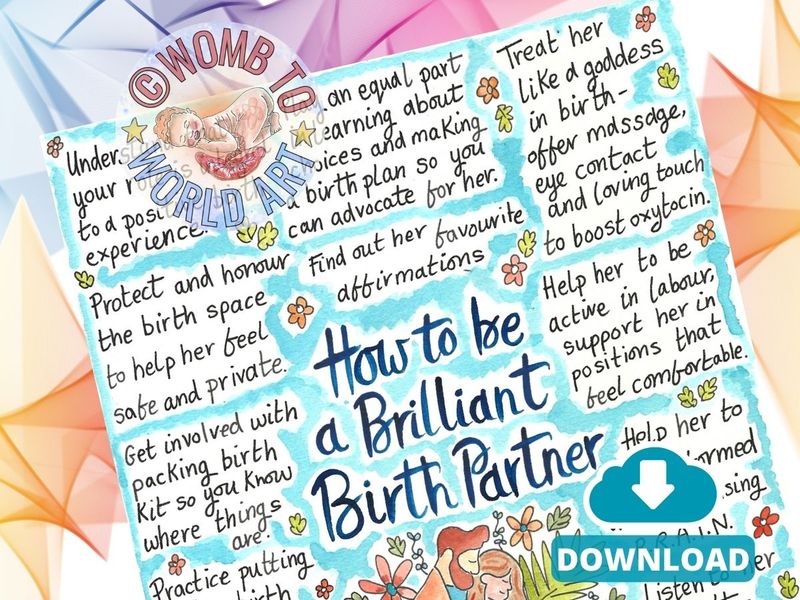 Brilliant Birth Partner A4 Handout