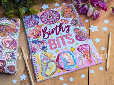 Birthy Bits A4 Notebook