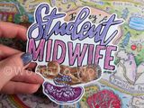 Student Midwife 10cm Sticker