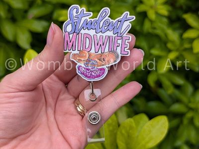 Student Midwife Badge Reel