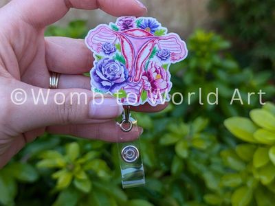 Womb Uterus Art Badge Reel