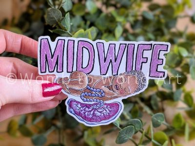 Midwife 10cm Vinyl Sticker