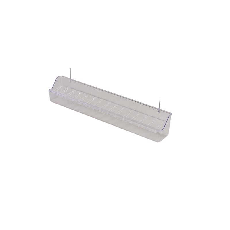 Transparent Aviary Feeder With Iron Hooks