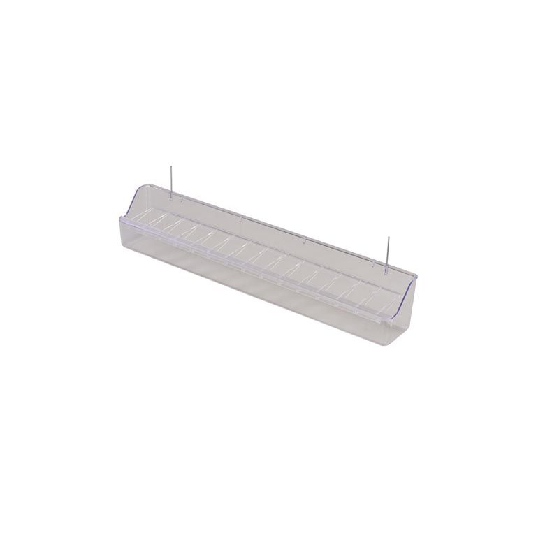 Transparent Aviary Feeder With Iron Hooks
