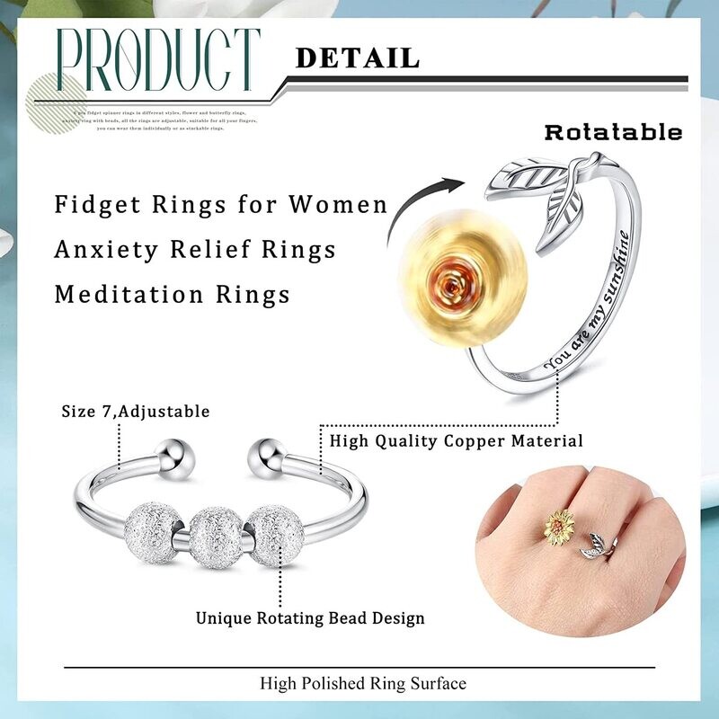 bague anti stress femme