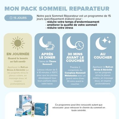 Pack Sommeil réparateur - 3 produits