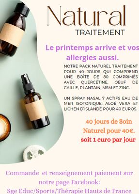 Kit Allergie 40 jours de Traitement naturel