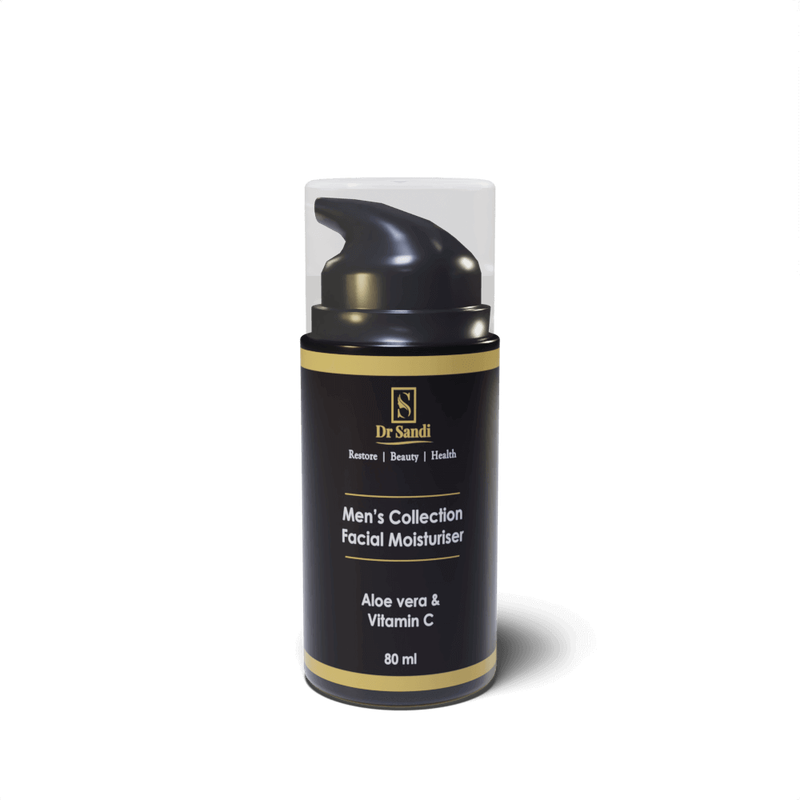 Men&#39;s Facial Moisturiser with Aloe Vera &amp; Vitamin C (80ml)