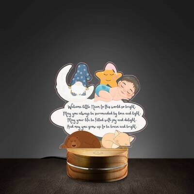 Personalized Night Light with Poem