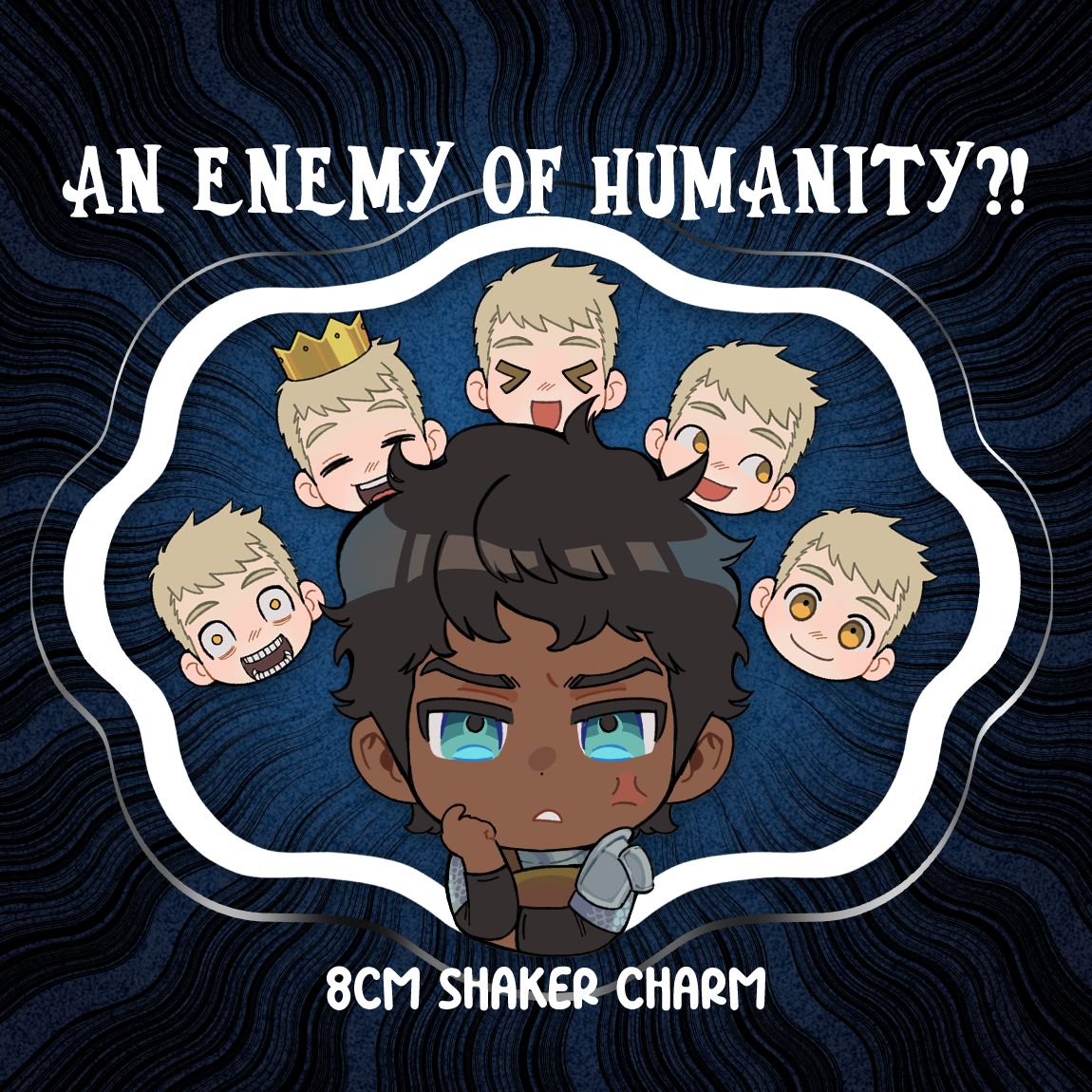 &#39;An Enemy of Humanity?!&quot; 8cm shaker charm