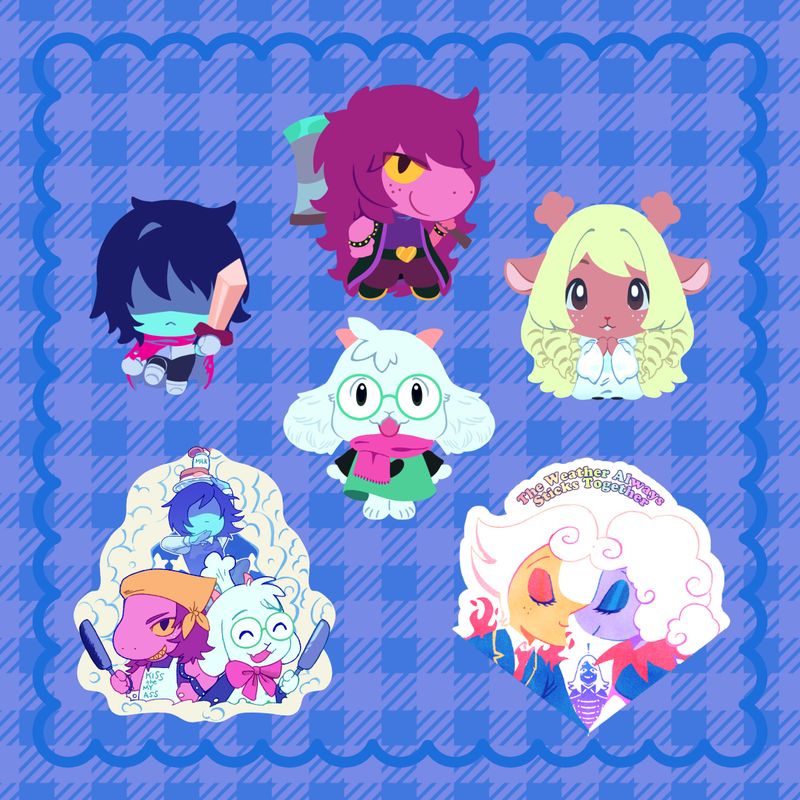 Deltarune Die-cut Stickers