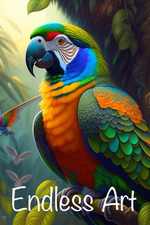 Parrot mania  …. Diamond Painting