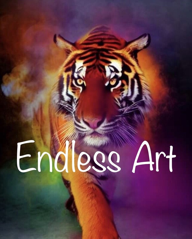 Tiger colour. Diamond Painting