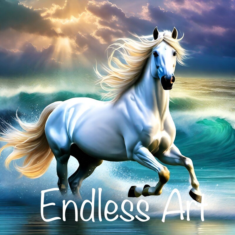 Horse play …. diamond painting