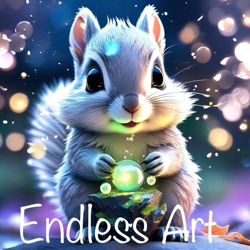 Squirrel antics …Diamond Painting