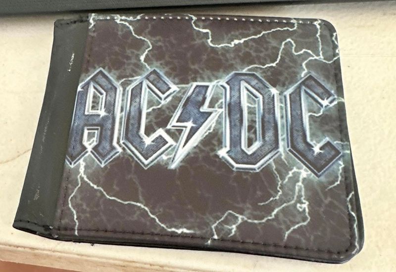 Sublimated AC/DC mens wallet