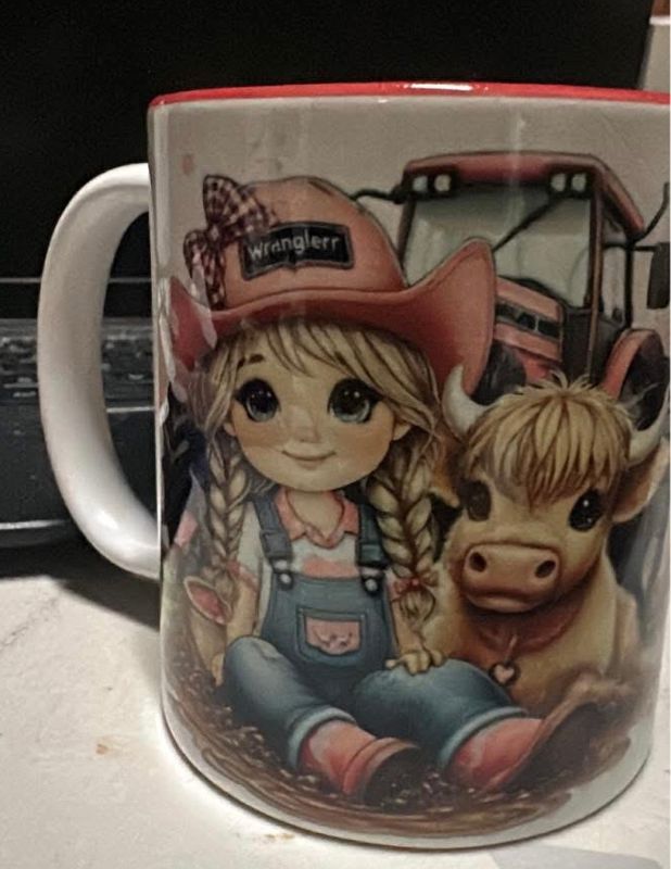 Sublimated mug Ai designed