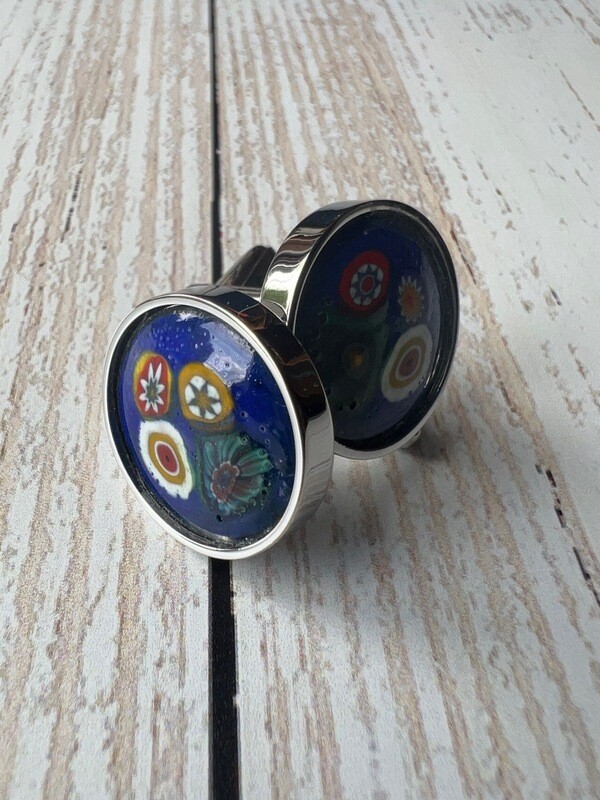 Vintage Enamel Millefiori