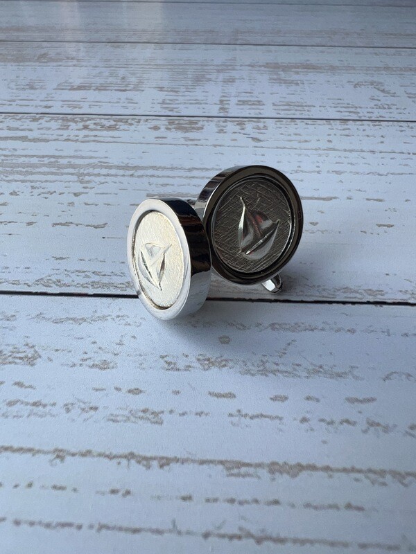 Silver Yacht Cufflink
