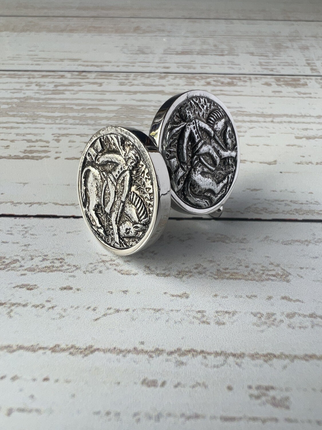 Equestrian Man and Horse Cufflinks