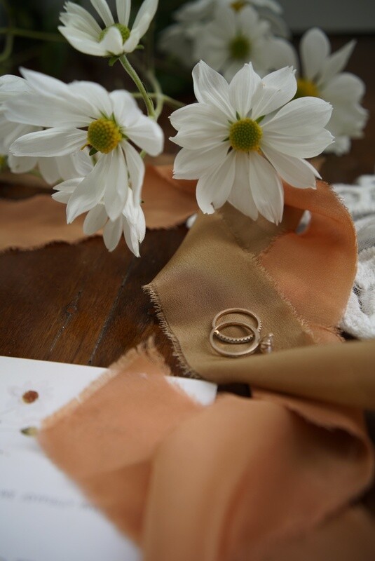 Mocha bouquet ribbon